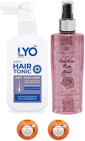 Ekstra Set Lyo Saç Toniği Anti Saç Dökülmesi Güçlendirmek Yeni Saç Banyo ve Bloom Bir Yürüyüş Gül Bahçesinde Vücut DHL tarafından