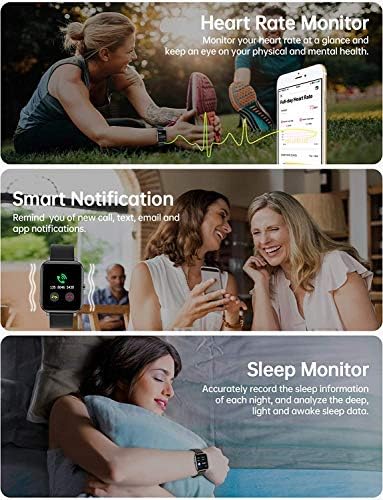 Tam Dokunmatik Spor akıllı saat ile Smartwatch, Erkekler Kadınlar için Android ve iOS için Spor İzci İzle