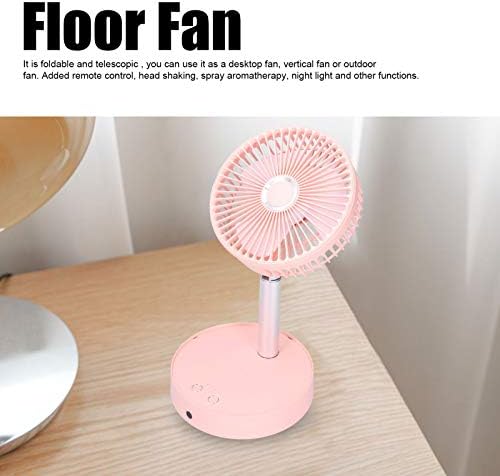 Mini Fan, masa fanı Sallamak Kafa Fan Masa masa fanı Teleskopik Fan ile Wowen için Ofis için Ev Ofis için Açık(Pembe)