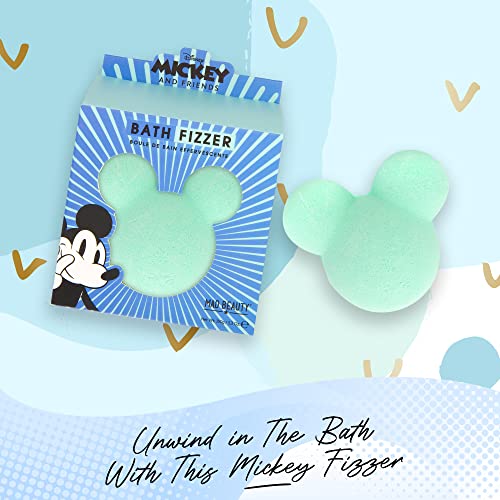 Disney Mickey & Friends'ten Mad Beauty 2 Kont Mickey Mouse Banyo Fizzer-Her Fizzer 5.3 oz Mavi Spa Cilt Bakımı Bomba Topu