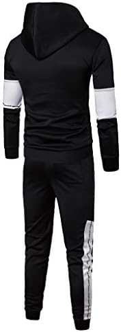 Stoota Erkek Eşofman Seti, Düz Renk Fermuar Hoodies Sweatshirt Sweatpants Konfor Takım Elbise Koşu Koşu Spor için