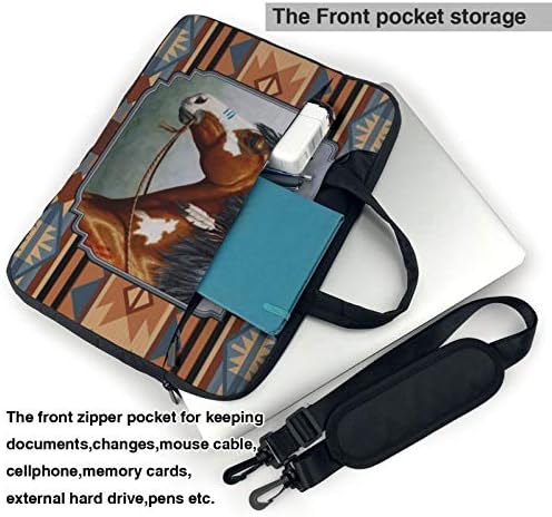 zsst Dizüstü bilgisayar için laptop kol çantası Koruyucu Kılıf Kapak ile Cep Hint Savaş Atı Güneybatı Güneybatı Taşıma Koruyucu