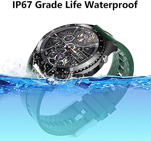 FHX akıllı Saat, Ip67 Su Geçirmez, Nabız monitörü, Kan Basıncı, Kan Oksijen Takibi, 1,28 İnç Dokunmatik akıllı Saat, Metalik