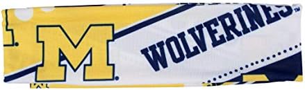 Littlearth Unisex-Yetişkin NCAA Michigan Wolverines Streç Kafa Bandı, Takım Rengi, Bir Boyut