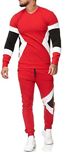 Stoota Mens 2021 2 Parça Katı & Colorblock Eşofman Kıyafet Seti, Koşu Spor Salonu Eşofman Pantolon Activewear Tulum