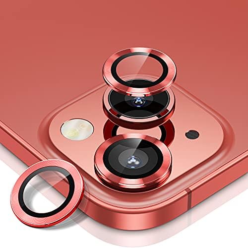 Hoerrye 3 ADET Kamera Lens Koruyucu için iPhone 13 ve iPhone 13 Mini, Ultra Clear HD Temperli Cam, alüminyum Alaşım Lens Ekran