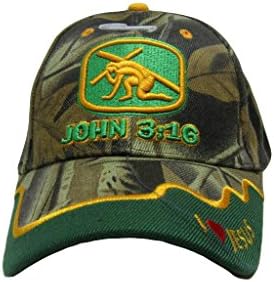 AES John 3: 16 Mesih İsa Çapraz Hıristiyan Camo Kamuflaj İşlemeli Kap Şapka