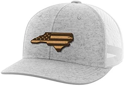 Kuzey Carolina Birleşik Deri Yama Şapka