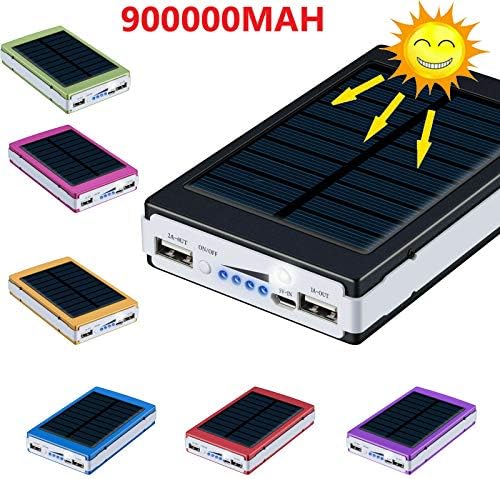 Cep Telefonları için 900000mAh Güç Bankası Yedekleme Harici Pil USB Şarj Cihazı (Mor), Boyut: 6 inç * 3,5 inç * 0,75'