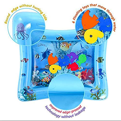 Yaratıcı Bebek Şişme Karın Su Yastıklı Akvaryum Aktivite Merkezi Yastık bebek oyun matı Toddler Eğitim Oyuncaklar (4)