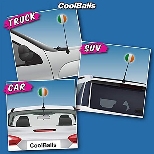 Coolballs Serin İrlanda İrlanda Bayrağı Anten Topper