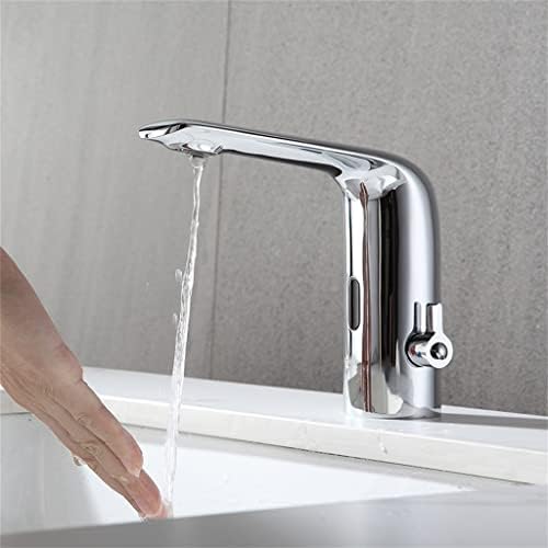 YYZWNC Su Tasarrufu Soğuk Otomatik Eller Dokunmatik Sensör Musluk Şelale Banyo (Renk: A, Boyut