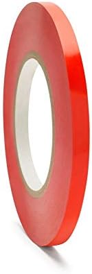 Poli Çanta Sızdırmazlık Bandı Kırmızı Renkli Ambalaj Bantları-3/8 x 180 Metre 2.4 Mil 96 Rulo