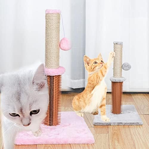 Sisal Halatlı LOVİVER Kedi Tırmalama Direği, Sarkan Top ile Kedi Tırmalama Direği, Kapalı Kediler ve Yavru Kediler için Scratcher