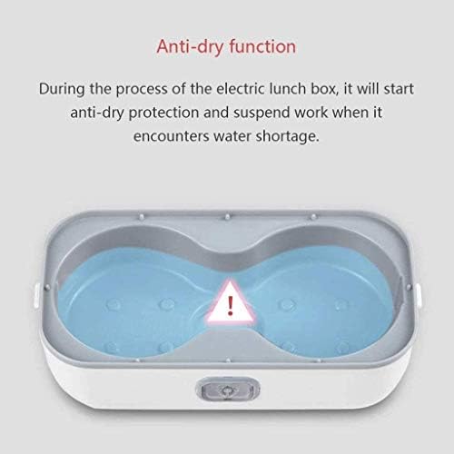 MGWYE çift katmanlı yalıtımlı öğle yemeği kutusu-kutusu Çok fonksiyonlu taşınabilir ısıtma elektrikli öğle yemeği kutusu, yalıtımlı