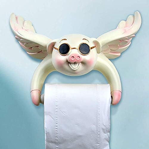 XJJZS Kağıt Havlu Tutucu - Yaratıcı Tuvalet Kağıdı Tutucu Banyo Tuvalet Banyo Tuvalet Kağıdı Kutusu Ücretsiz Delme Tuvalet Kağıdı