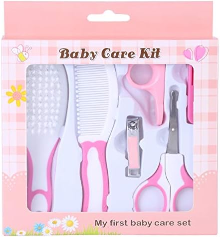 Bebek Bakım Seti, Ayak Parmakları Tırnak Bakımı, 6 adet Bebek Tırnak Seti Günlük Bakım Seti Saç Fırçası, Saç Tarağı, Makas, Tırnak
