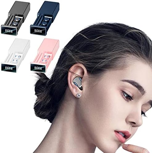 Kablosuz Kulaklık Bluetooth 5.1 Kulaklıklar Dou-Mic ile Dokunmatik Kontrol Kulaklıklar, Dijital LCD Ekranlı Spor Bluetooth Kulaklıklar,