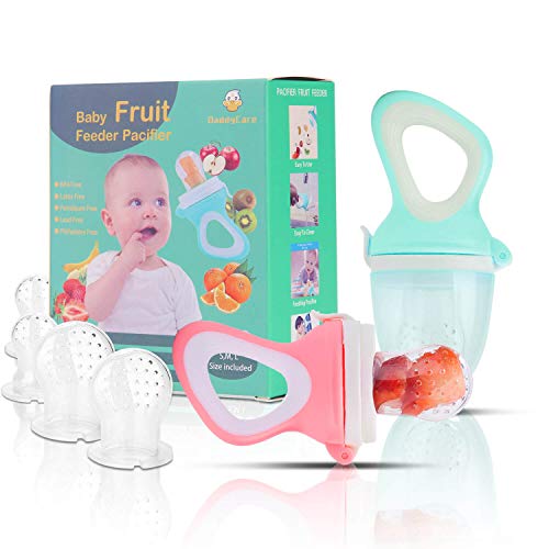 Bebek Meyve Besleyici Emzik (2 Paket) - bebek maması besleyici-Bebek Meyve Diş Çıkarma Oyuncak Bebekler için Emzik, besleyici,