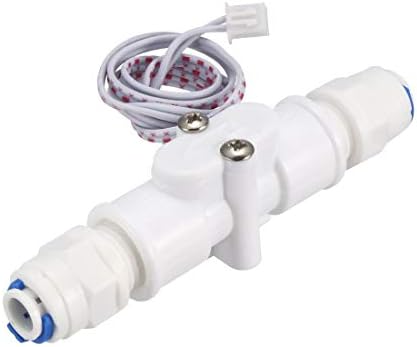 uxcell 1 / 4in Hızlı Bağlantı Hall Etkisi Sıvı Su Akış Anahtarı Debimetre Sayacı 1-25L / dak