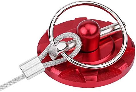 Evrensel Araba Hood Pins Kiti, CNC Alüminyum Alaşım Araba Yarışı Hood Pin Kilit Görünüm Kiti (Kırmızı)