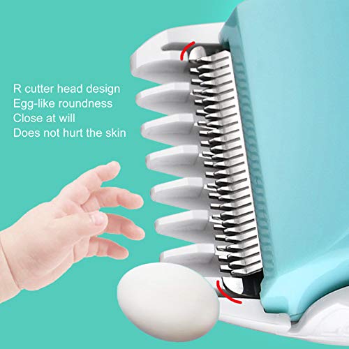 Bebek Saç Kesme Makineleri, 1 Fırça ve 2 Kılavuz Tarak ve 1 Yağ Şişesi ve 1 USB Kablosu ile Elektrikli Saç Düzeltici, Sessiz