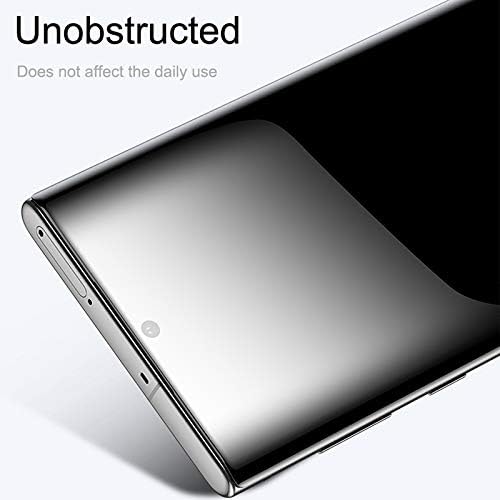 Galaxy Note 10 İçin cep Telefonu Ekran Koruyucuları 0.3 mm 9 H Yüzey Sertliği 3D Gizlilik Kavisli Kenar Tutkal Kavisli Tam Ekran