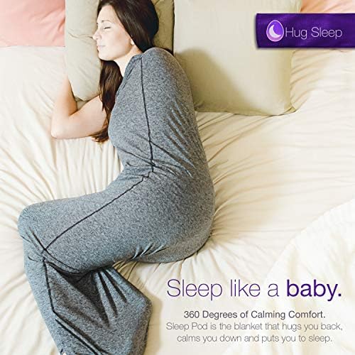 Uyku Bölmesi Orijinal Makinede Yıkanabilir Giyilebilir Battaniyeyi + Ağırlıklı Battaniyeyi Hareket Ettirin Erkekler, Kadınlar,
