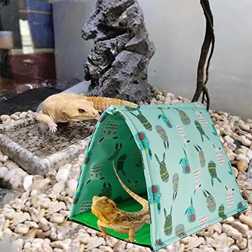 LOVİVER Sakallı Ejderha Çadır Gizlemek, Leopar Gecko için Sürüngen Gizlemek Yatak