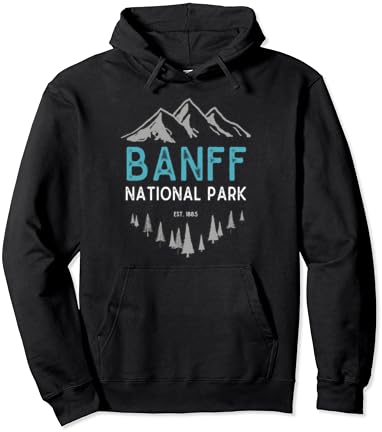 Banff Hoodie Banff Ulusal Parkı Est 1885 Vintage Kanada