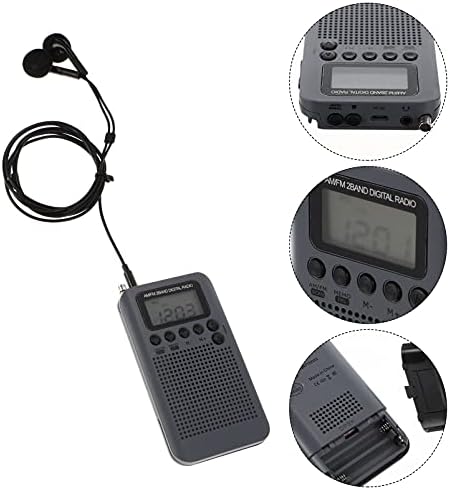 MİLİSTEN AM FM Cep Radyo Mini Taşınabilir Dijital Tuning Transistör Radyolar Kulaklık lcd ekran Kordon için Yürüyüş Koşu Egzersiz