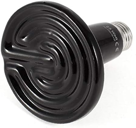 X-DREE seramik verici ısıtıcı lamba ampul siyah 220VAC 25 W için Pet Sürüngen (Lampadina con riscaldatore içinde ceramica başına
