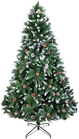 ZRONGQF Kolay Treezy Noel Ağacı 6/7/7. 5 Ft Menteşeli Köknar Kalem Yapay Noel Ağacı ile Metal Katlanabilir Standı Yeni Yıl Ev