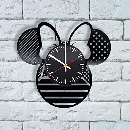 Luchko Dekor Complicatible ile Minnie Mouse Doğum Günü Dekorasyon Duvar Saati, Minnie Mouse Parti İyilik, Disney sadece Evli,