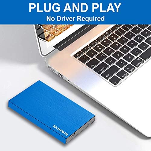 Harici Sabit Disk, 2.0 USB Taşınabilir HDD Destek PC, Laptop, Mac, Mağaza Yedekleme Veri, Dayanıklı ve Sert Alüminyum Gövde Mükemmel