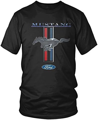 Amdesco Erkek Ford Mustang Logosu, Resmi Lisanslı Ford Tasarım Tişörtü