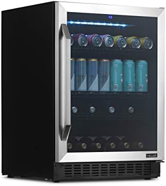 Newair 24 FlipShelf Mini Buzdolabı Ve Şarap Soğutucusu | 162 Kutu veya 54 Şişe / Geri Dönüşümlü Raflı Dahili veya Bağımsız Şarap
