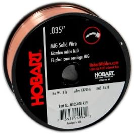 Hobart H305401-R19 2 Kiloluk ER70S - 6 Karbon Çelik Katı Kaynak Teli, 0,024 İnç