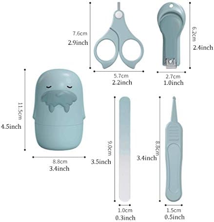 HJHJ Çok Fonksiyonlu tırnak makası Bebek tırnak makası ve Makas - 4 in 1 Kiti,Bebek Tırnak Bakım Seti ile Sevimli Kılıf, Dahil