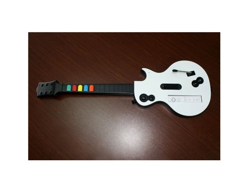 Nintendo Wii için Yepyeni Kablosuz Çılgın Gitar (Beyaz)