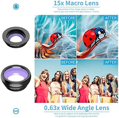 YAPIŞKAN Cep Telefonu Kamera Lens Metal 16x Telefoto teleskop lensi Tripod ile Balıkgözü Geniş Makro Tüm Telefonlar için (Boyut: