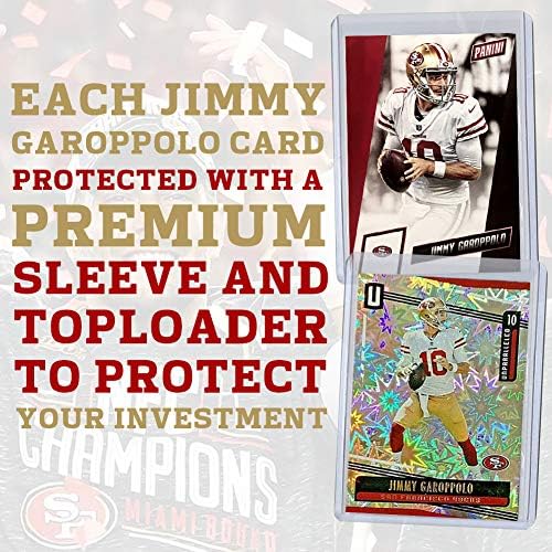 Jimmy Garoppolo Futbol Kartı Paketi, 2 Çeşitli Jimmy Garoppolo San Francisco 49ers Nane Futbol Kartları ve 2014 Topps Krom Futbol
