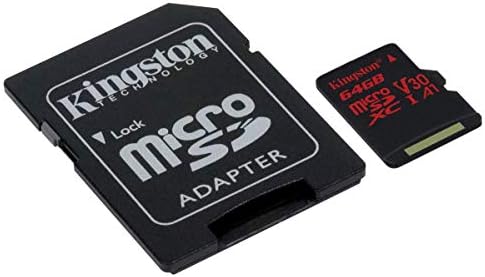 Profesyonel microSDXC 64GB, SanFlash ve Kingston tarafından Özel olarak Doğrulanmış Ahududu Pi Sıfır WCard için çalışır. (80