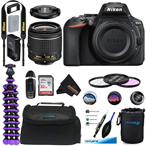 Nikon D5600 DSLR Kamera ile 18-55mm Lens + 32 GB SD Kart + Sunshine Temel Paket