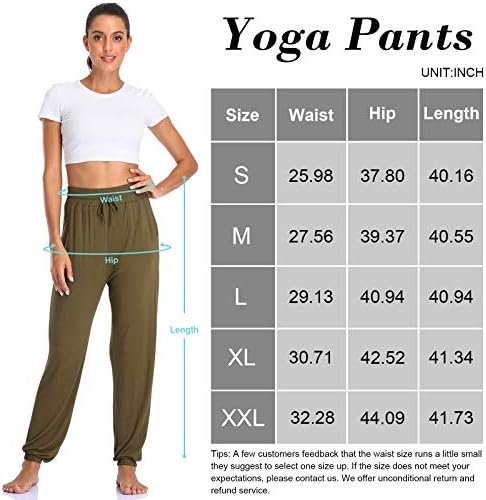 Envlon kadın koşucu pantolonu Cepler ile Yoga Pantolon Gevşek Streç İpli Koşu Egzersiz Swetpants Rahat dinlenme pantolonu