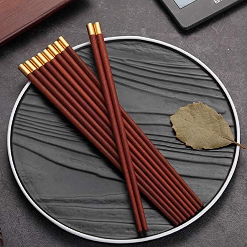 Ahşap Çubuklarını ile Yeniden Kullanılabilir Durumda, çin Chop sticks Tutucu ile Set 2 Çift (Kırmızı sandal ağacı)