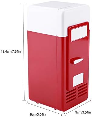 ROMACK Mini USB Buzdolabı, USB Buzdolabı Taşınabilir Buzdolabı ekonomik ve Pratik Taşınabilir Ofis Ev için (kırmızı)