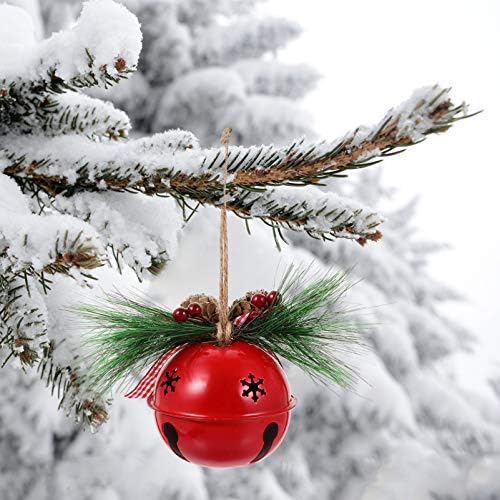 NUOBESTY Noel Jingle Bell Süs Noel Kapı Askı Kızak Çan Tatil Ağacı Süsleme Festivali Ev Dekorasyon ıçin 90mm Kırmızı