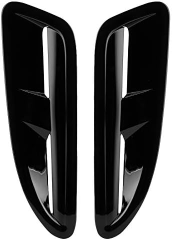 Hood Vent, 2 adet Parlak Siyah Bonnet Delikleri Hood Scoop Vent Motor Kapağı Havalandırma Fit için Jaguar XKR / XK8