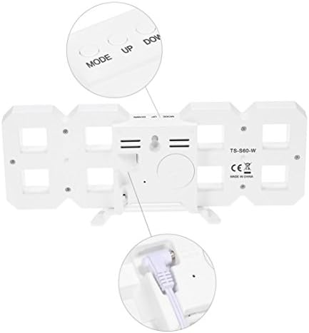 Sandistore Elektronik LED Dijital Çalar Saat [Yükseltme Sürümü], Saat LED Parlaklığını Gece Otomatik Olarak Ayarlayabilir (A)